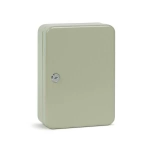 Image of Key Cabinet Steel with Lock with 48 Numbered Hooks Grey