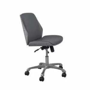 image of Jual Universal Mid Back Wooden Office Chair, Grey