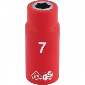Image of Draper 1/4" Drive VDE Fully Insulated Hexagon Socket Metric 1/4" 7mm