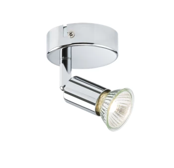 Image of KnightsBridge 230V GU10 Single Spotlight - Chrome