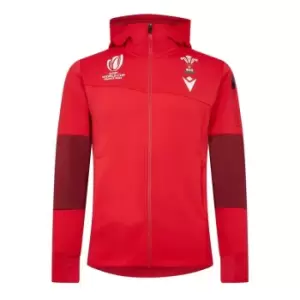 Image of Macron Wales Rugby 23/24 Anthem Jacket - Red