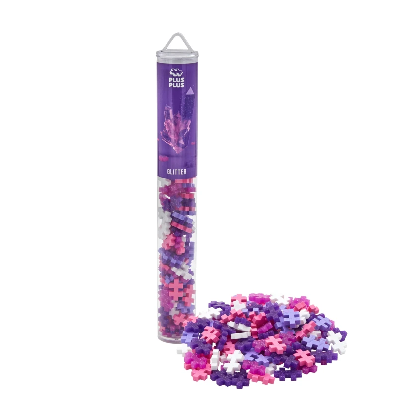 Image of Plus Plus Glitter Colour Tube Mix 100 Pieces Multi unisex