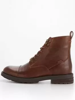 Image of Levis Emerson 2.0 Leather Boots - Brown, Size 7.5, Men