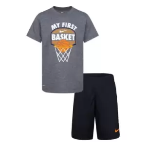 Image of Nike My First Shirt and Short Set - Black