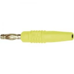 Image of Straight blade plug Plug straight Pin diameter 4mm Yellow Stae