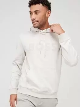 Image of BOSS Weindi Overhead Hoodie - Light Beige , Light Beige, Size S, Men