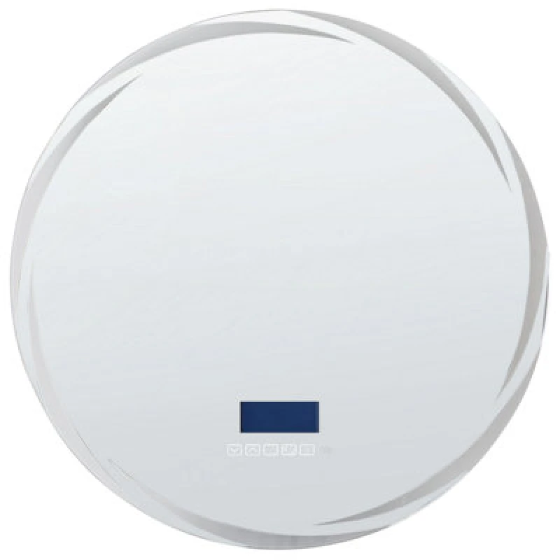 Image of Beliani LED Bathroom Mirror Tanay 60 Cm 60 Cm With Built-In Bluetooth Speaker Silver