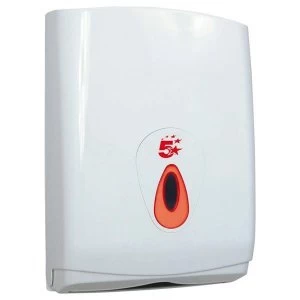 image of 5 Star Facilities Hand Towel Dispenser Large W290xD145xH425mm White