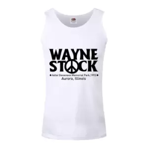 Image of Grindstore Mens Wayne Stock Vest Top (XXL) (White/Black)