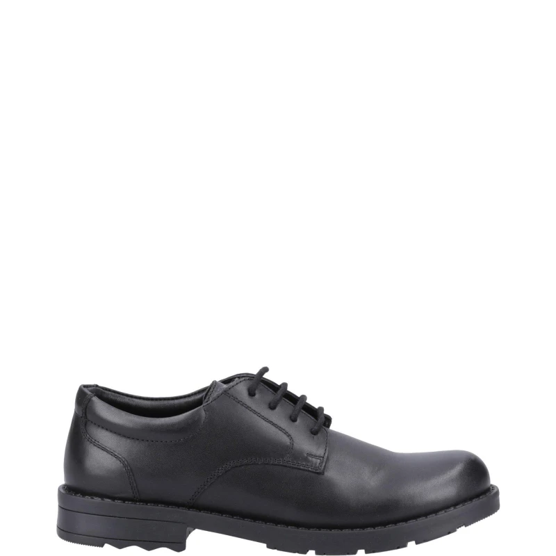 Image of Hush Puppies Bruno Senior Leather School Shoes UK Size 3 (EU 36) Black HUS855-BLACK-3