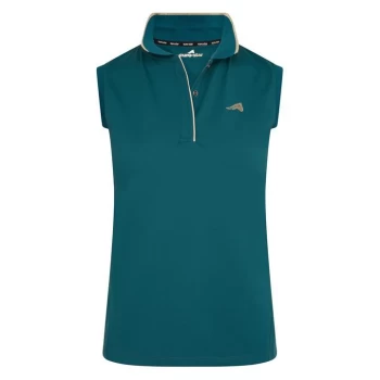 image of Eurostar Sleeveless Polo Short Bres - Teal Green