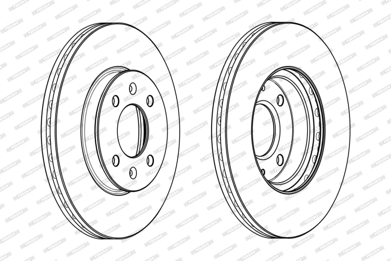 Image of Brake disc FERODO DDF2089C