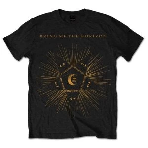 image of Bring Me The Horizon - Black Star Unisex Large T-Shirt - Black