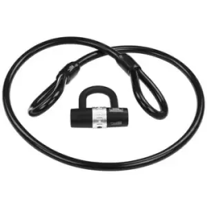 image of Burg Waechter 750 150 + 1480 Spiral cable lock Black Key lock