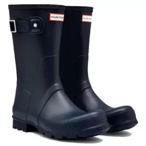 Image of Hunter Mens Original Short Wellington Boots Navy 10 (EU44)