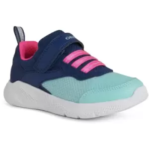 Image of Geox Girls Sprintye Slip On Breathable Sports Trainers UK Size 1 (EU 33)