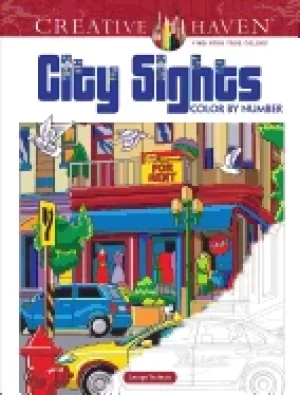 Image of creative haven city sights color by number