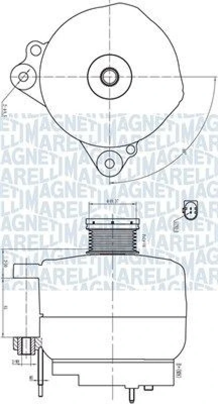 Image of MAGNETI MARELLI Alternator MAGNETI MARELLI 063732190010