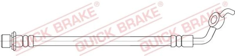Image of QUICK BRAKE Brake hose QUICK BRAKE 58.008