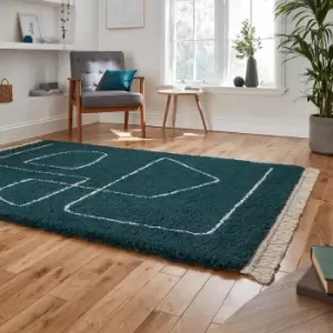 Image of Boho A474 Rug Boho A474 Dark Green