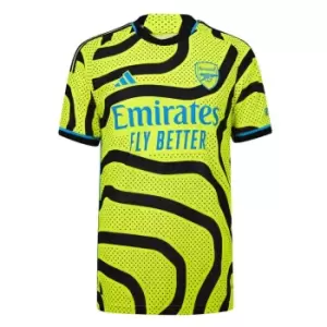 Image of adidas Arsenal Authentic Away Shirt 2023 2024 Adults - Yellow