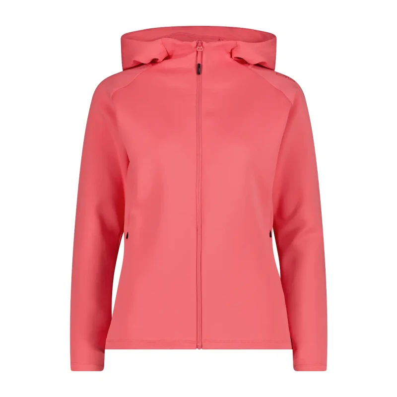 Image of CMP Womens 4-Way Stretch Full-Zip Hoodie CMP Rouge Female 2XL