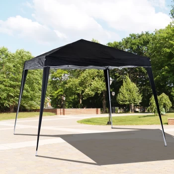Image of Outsunny Pop-Up Tent, 3Lx3Wx2.4H m-Black