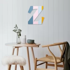Image of Alphabet Z Multicolor Decorative Wooden Wall Accessory