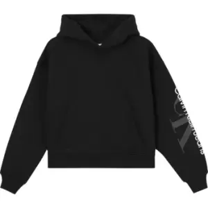 Image of Calvin Klein Jeans Gradient Monologo Hoodie - Black