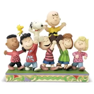 Image of Penuts by Jim Shore Peanuts Gang Celebration Figurine