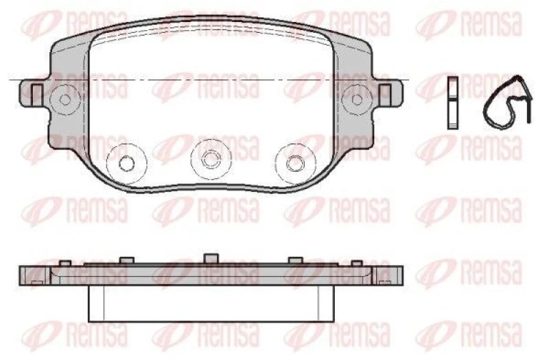 Image of REMSA Brake pad set REMSA 1965.00