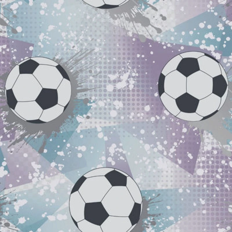 Image of Holden Decor Football Frenzy Wallpaper Lilac / Silver Holden 14091