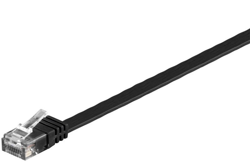 Image of Microconnect V-UTP60025S-FLAT networking cable Black 0.25 m Cat6 U/UTP