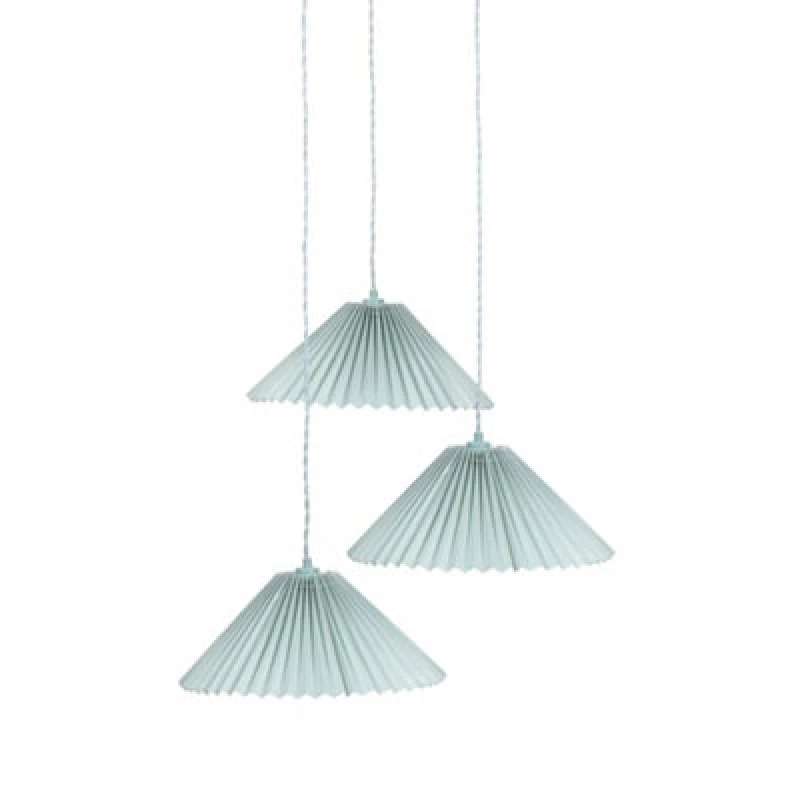 Image of VALUELIGHTS 3 Way Ceiling Light Fitting Pleated Lampshade Hanging Living Room Lighting 26754