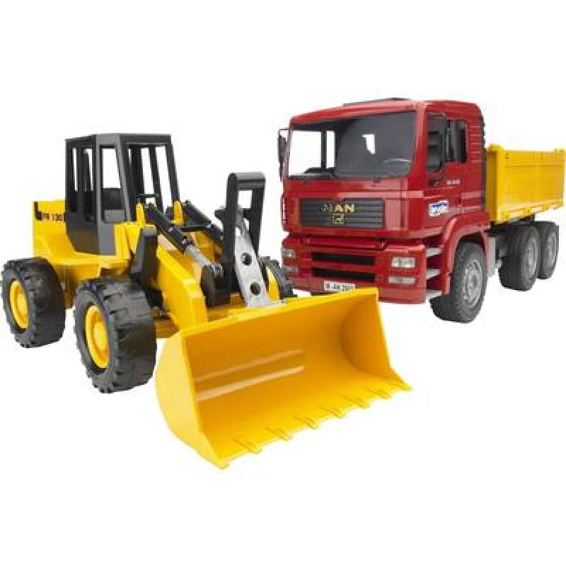 Image of Bruder bruder MAN TGA lift truck and swivel wheel loader Assembled Commercial vehicle 2752