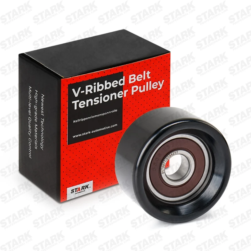 Image of STARK SKTP-0600093 Tensioner Pulley without holder Metal Tensioner Pulley,v-ribbed belt (310)
