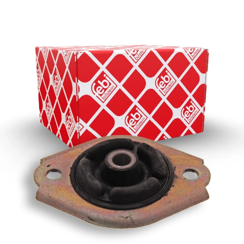 Image of FEBI BILSTEIN 12309 Top strut mount Rear Axle, without ball bearing Elastomer Suspension Strut Support Bearing (1180)