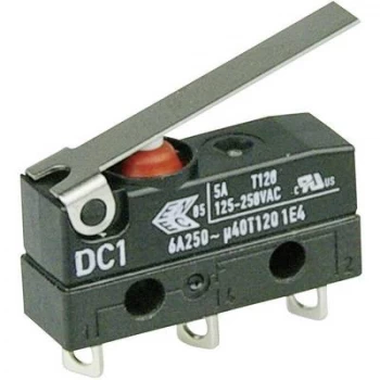 Image of Cherry Switches Microswitch DC1C A1LC 250 V AC 6 A 1 x OnOn IP67 momentary