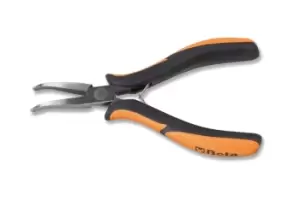 image of Beta Tools 1172BM/P Smooth Flat Bent Long Nose Pliers 140mm Bi-Material