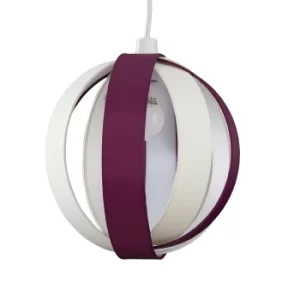 image of J90 Pendant Shade in Purple and Cream