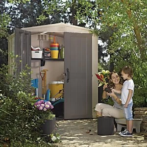 Keter Plastic Factor Shed - 6 x 6 ft