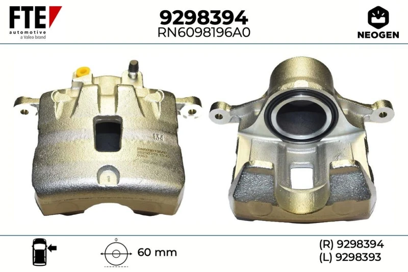 Image of Brake caliper FTE 9298394