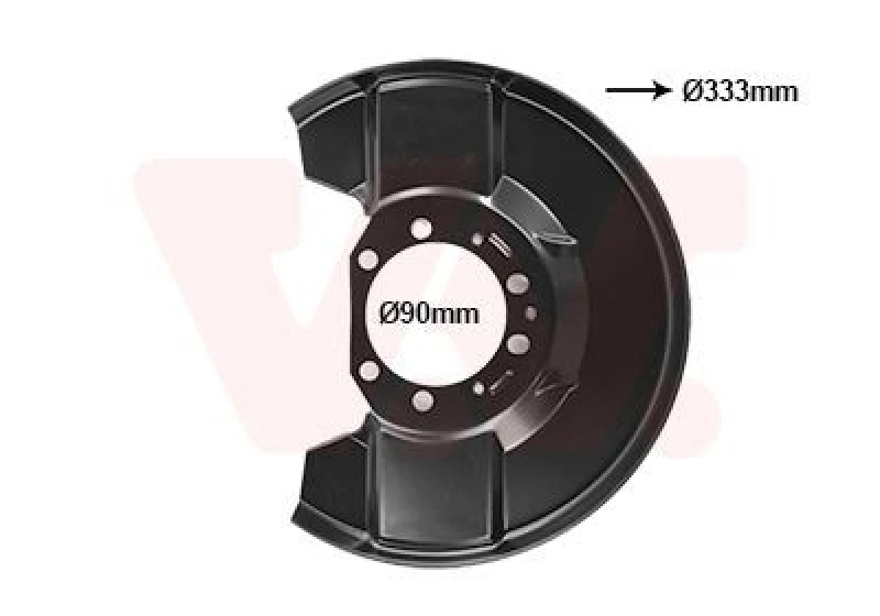 Image of VAN WEZEL Brake disc backing plate VAN WEZEL 3769371