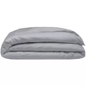 Image of Belledorm 400 Thread Count Egyptian Cotton Oxford Duvet Cover (Double) (Platinum) - Platinum