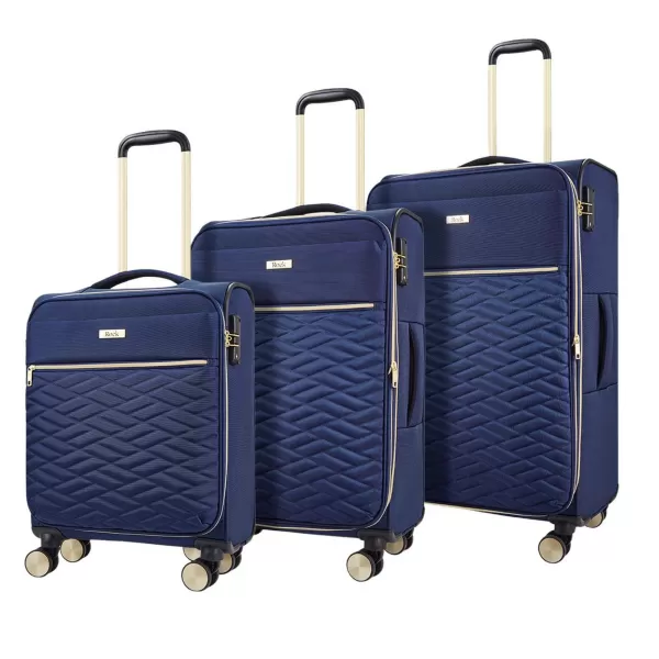 Image of Rock Luggage Sloane ZW89701 Navy Suitcase 3Pcs Set