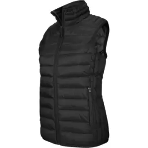 image of Kariban Womens/Ladies Lightweight Down Bodywarmer (L) (Black)