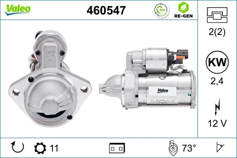 Image of Starter motor VALEO 460547