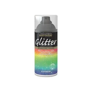 Image of Rust-Oleum Rainbow Gloss Glitter effect Multi-surface Spray Paint 150ml