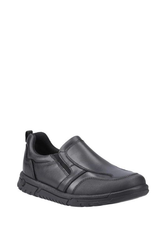 Image of Hush Puppies Mens Sergio Shoe in Black Size: 1 Black Male 1