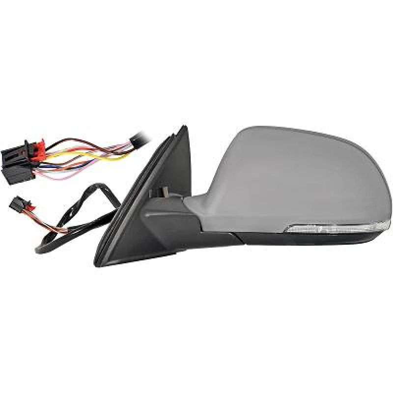 Image of DIEDERICHS 7840425 Wing mirror Left, Complete Mirror, primed Outside Mirror (50)